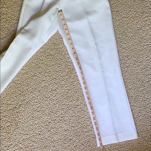 White Petite Alfred Dunner High Waist Pant Size 6P - Picture 5 of 7